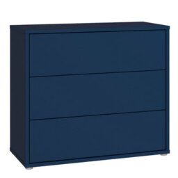 Furniture To Go Alice Springs 3 Drawer Chest With Push-To-Open Drawers In Night Blue - thumbnail 2