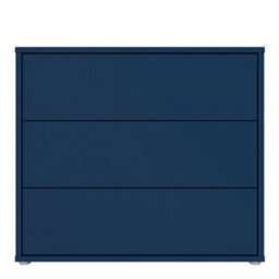 Furniture To Go Alice Springs 3 Drawer Chest With Push-To-Open Drawers In Night Blue - thumbnail 3