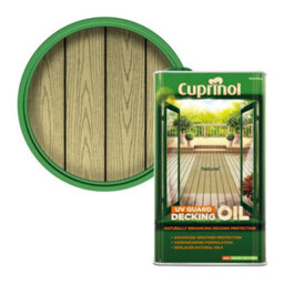 Cuprinol Uv Guard Natural Matt Uv Resistant Wood Oil, 5L - thumbnail 1