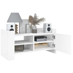 Berkfield Durable Tv Cabinet White 80X35X40 Cm Engineered Wood - thumbnail 3