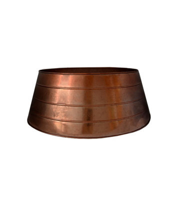 Ivyline Metal Christmas Tree Skirt Copper H26Cm W67Cm - image 1