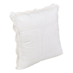 Thehotsale Elegant Soft Warm Plush Textured Throw Pillow Cover Pillowcase Without Insert 43Cm W X 43Cm D White - thumbnail 3