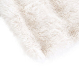 Thehotsale Elegant Soft Warm Plush Textured Throw Pillow Cover Pillowcase Without Insert 43Cm W X 43Cm D White - thumbnail 6