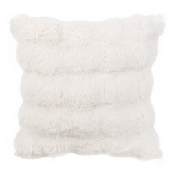 Thehotsale Elegant Soft Warm Plush Textured Throw Pillow Cover Pillowcase Without Insert 43Cm W X 43Cm D White - thumbnail 1