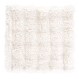 Thehotsale Elegant Soft Warm Plush Textured Throw Pillow Cover Pillowcase Without Insert 43Cm W X 43Cm D White - thumbnail 5