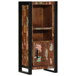 Berkfield Bathroom Furniture Set 3 Pcs Multicolour Solid Reclaimed Wood - thumbnail 5