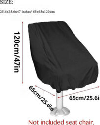Boat Seat Cover (65 X 65 120 Cm) - Outdoor Yacht Protector Dustproof Floating Chair - thumbnail 2