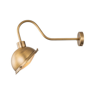 Luminosa Lighting Elstead Chiswick Outdoor Display Light, Antique Brass Ip44