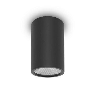 Luminosa Lighting Luminosa Rima 15,5Cm Outdoor Surface Mounted Downlight Black 15W 3000K Warm White Ip54 - image 1