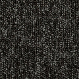 Latour 2 Caingorm Black Modern Loop Pile Contract Carpet Tiles For Domestic & Moderate Commercial Use - thumbnail 1
