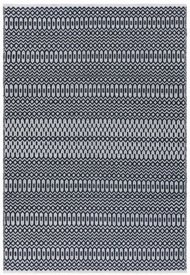 Black Outdoor Rug, Geometric Stain-Resistant Rug For Patio Decks Garden, 2mm Modern Outdoor Area Rug-66 X 240Cm (Runner) - image 1