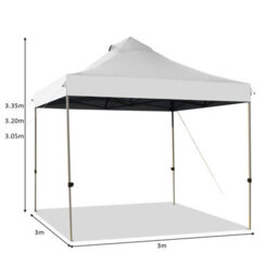 Costway 3 X 3M Pop Up Canopy Tent Outdoor Folding Party Tent Commercial Instant Shelter - thumbnail 3