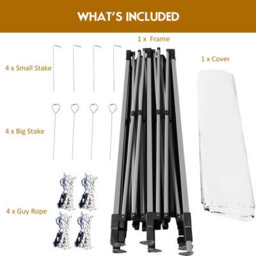 Costway 3 X 3M Pop Up Canopy Tent Outdoor Folding Party Tent Commercial Instant Shelter - thumbnail 9
