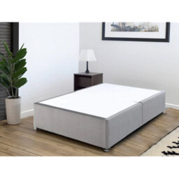 Divan Base Direct Windsor Extra Firm High Density Foam Supreme Divan Bed Set 2Ft6 Small Single - Naples Slate - thumbnail 1