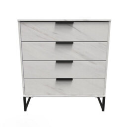 Beijing 4 Drawer Chest Of Drawers In Marble (Ready Assembled) - thumbnail 1