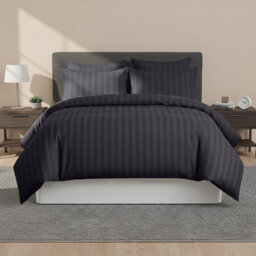 Imperial Rooms Pattern Black Single Quilt Cover With Pillow Case Set Bedding Linen Premium Bed Cover Set - thumbnail 1