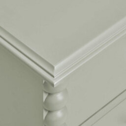 Statement Furniture Cromwell Bedside Table With Bobbin Design - Pale Olive - thumbnail 7