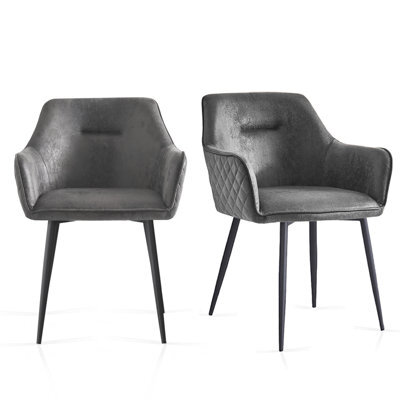 Sonara Dining Chair Faux Leather Modern Style For Dining Room Set Of 2 - image 1