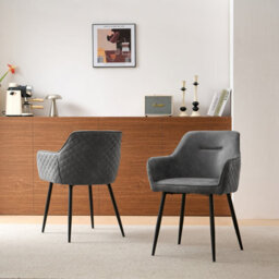 Sonara Dining Chair Faux Leather Modern Style For Dining Room Set Of 2 - thumbnail 2
