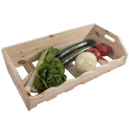 Woodeedoo Wooden Wine Rack Tray 6 Bottle Capacity Natural Pine Countertop Storage Holder With Cut Out Handles 60 X 30 X 15 Cm - thumbnail 9