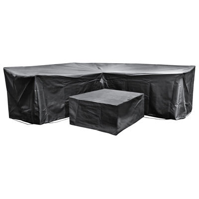 Cozy Bay Acorn Ezbreathe Corner L Shape Patio Set Cover In Black - image 1