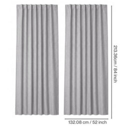 Marlow 100% Blackout Curtains For Bedroom Living Room Thermal Insulated - thumbnail 4