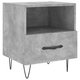 Berkfield Modern Bedside Cabinets 2 Pcs Concrete Grey 40X35X47.5 Cm Engineered Wood - thumbnail 6