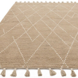 Beige Kilim , Modern , Wool Geometric Easy To Clean Rug For Living Room, Bedroom - 160Cm X 230Cm - thumbnail 3