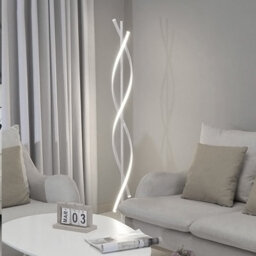 Darphe 150Cm White Swirling Led Floor Lamp, Living Room White Light Corner Lamp With Foot Switch - thumbnail 8