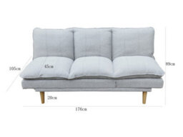 DS Living The Amalfi 3 Seater Sofa In Grey Or Sky Blue - thumbnail 8
