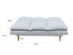DS Living The Amalfi 3 Seater Sofa In Grey Or Sky Blue - thumbnail 9