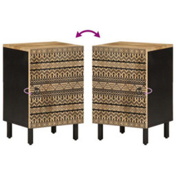 Berkfield Bathroom Cabinet 38X33.5X58 Cm Solid Wood Mango - thumbnail 6