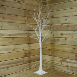 Samuel Alexander 2.4M (8Ft) Light Up Christmas Birch Tree With 136 Warm White Leds - thumbnail 4