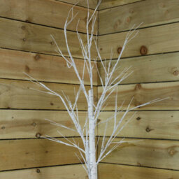 Samuel Alexander 2.4M (8Ft) Light Up Christmas Birch Tree With 136 Warm White Leds - thumbnail 3