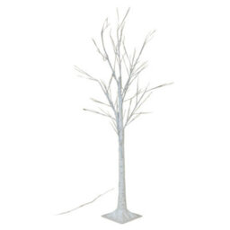 Samuel Alexander 2.4M (8Ft) Light Up Christmas Birch Tree With 136 Warm White Leds - thumbnail 7