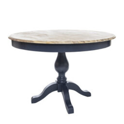 Statement Furniture Florence Large Navy Blue Pedestal Round Dining Table 120Cm - thumbnail 2