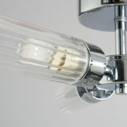 Litecraft Mavis 3 Arm Chrome Semi Flush Bathroom Ceiling Light - thumbnail 5