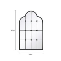 Charles Bentley Monaco Garden Mirror Weather Resistant Wall Mount - thumbnail 8