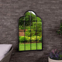 Charles Bentley Monaco Garden Mirror Weather Resistant Wall Mount - thumbnail 1