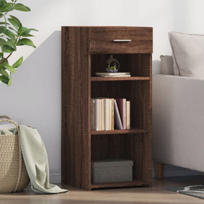 Berkfield Sideboard Brown Oak 40X42.5X93 Cm Engineered Wood - image 1