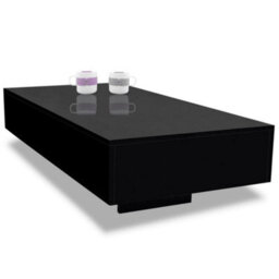 Walplus Coffee Table High Gloss Black - Mdf - thumbnail 4