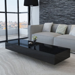 Walplus Coffee Table High Gloss Black - Mdf