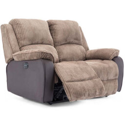 More4Homes Postana Electric Recliner Jumbo Cord 1+2 Seater Sofa Set (Brown) - thumbnail 3