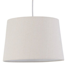First Choice Lighting Zoey Natural Linen Easy Fit Pendant Or Lamp Shade - thumbnail 1