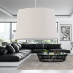 First Choice Lighting Zoey Natural Linen Easy Fit Pendant Or Lamp Shade - thumbnail 4