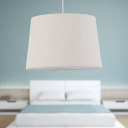 First Choice Lighting Zoey Natural Linen Easy Fit Pendant Or Lamp Shade - thumbnail 5