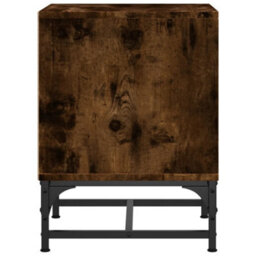Berkfield Bedside Cabinets With Glass Doors 2 Pcs Smoked Oak 35X37X50 Cm - thumbnail 8