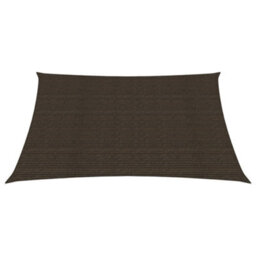 Berkfield Sunshade Sail 160 G/m2 Brown 2.5X3 M Hdpe - thumbnail 2