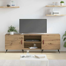 Berkfield Tv Cabinet Artisan Oak 150 X 30 X 50 Cm Engineered Wood - thumbnail 4