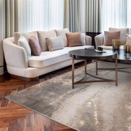 Beige Luxurious ,modern Abstract Easy To Clean Rug For Bedroom & Living Room-160Cm X 230Cm - thumbnail 2